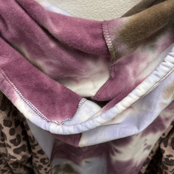 Leopard and Tie-Dye Hoodie - Picture 3 of 5